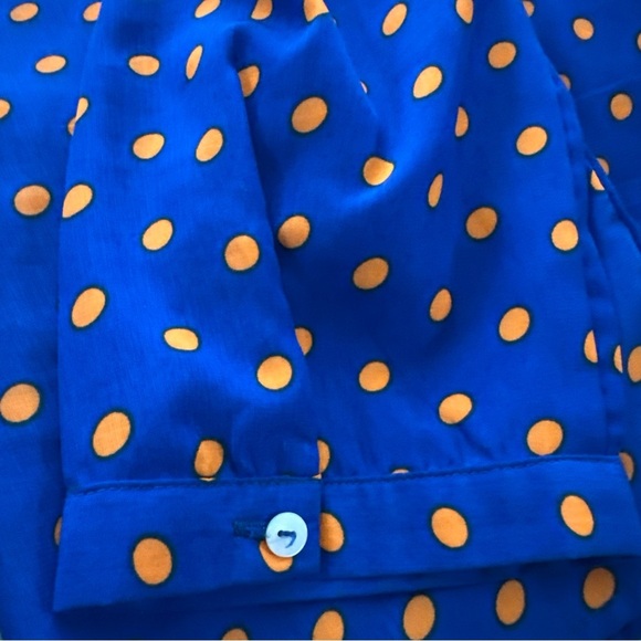 KUT For The Kloth XL Women's Button Down Long Sleeve Shirt-Polka Dot Office - Picture 10 of 12